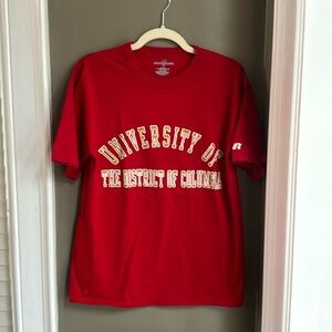 T shirt, Russell Athletic, size M, red, University of the District of Columbia